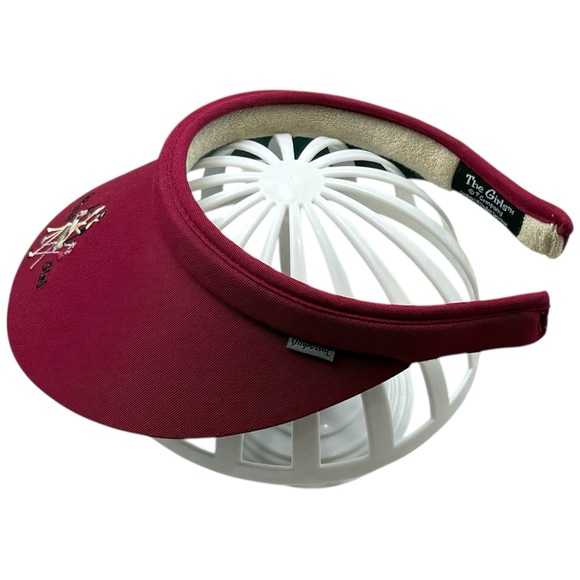 The Girls Imperial Wine Girl Red Visor Embroidered Hat Novelty Gift Vacation - Picture 5 of 7